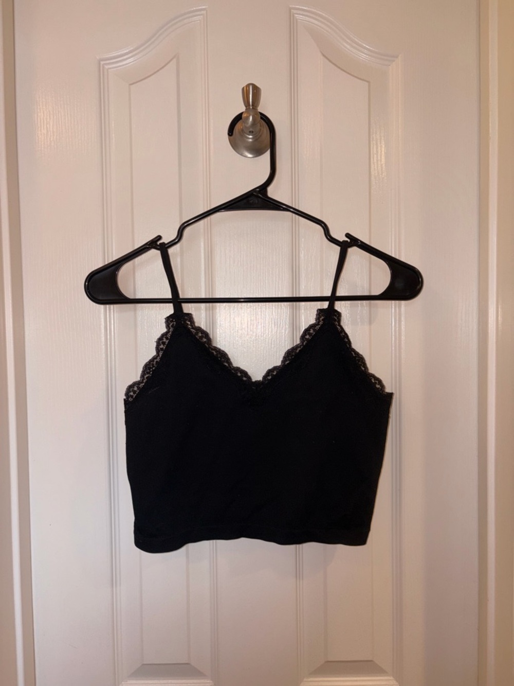 wild fable Black Ribbed Crop Tank